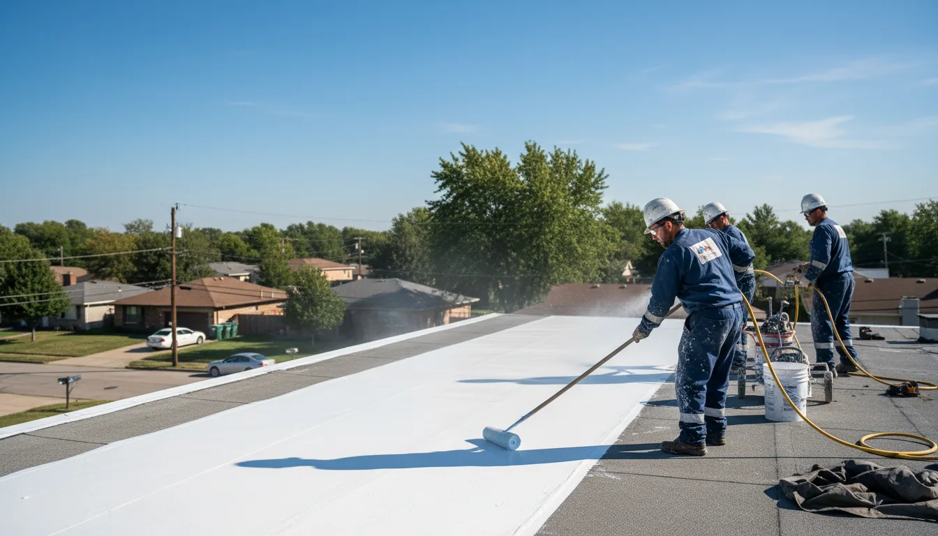 Commercial roof coating in Sycamore, KS near me